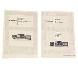 Original Lowrance Elite Ti2 Installation Manual Quick Guide Mounting Templates